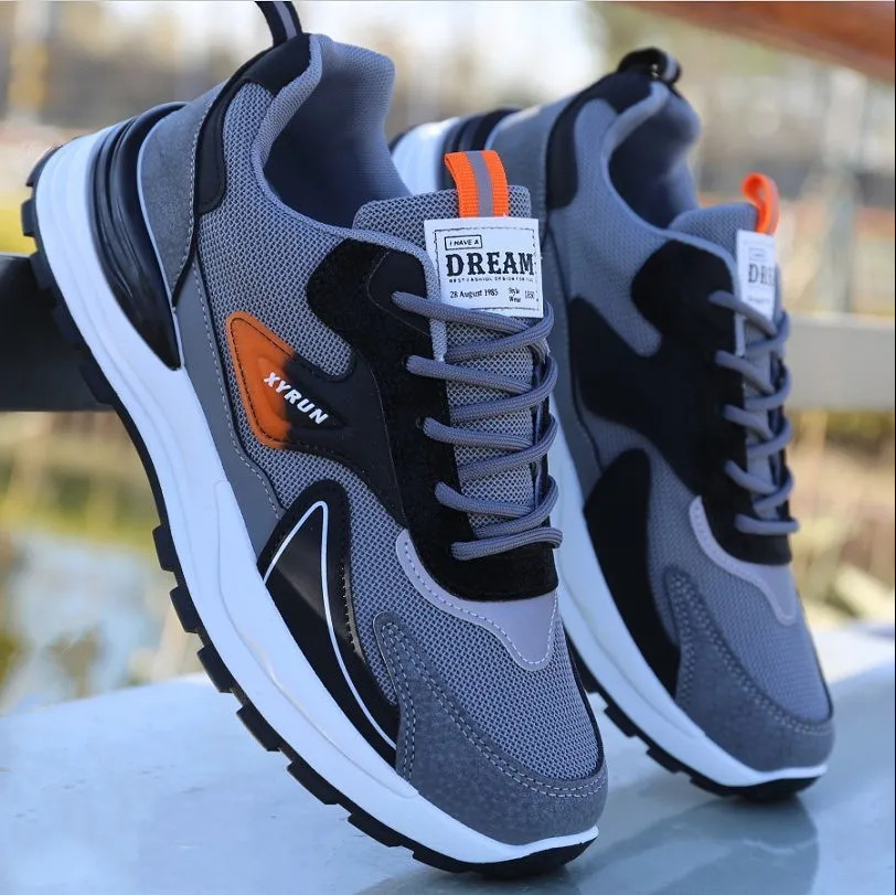 2023 new sneakers men's summer casual shoes versatile flyknit mesh sports breathable running shoes