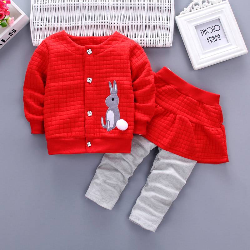 Girls Clothes Sets Long Sleeve Sport Suit Winter Baby Girl Clothes Sets Cotton Tracksuit For Kids Outfit Suits Children Clothing