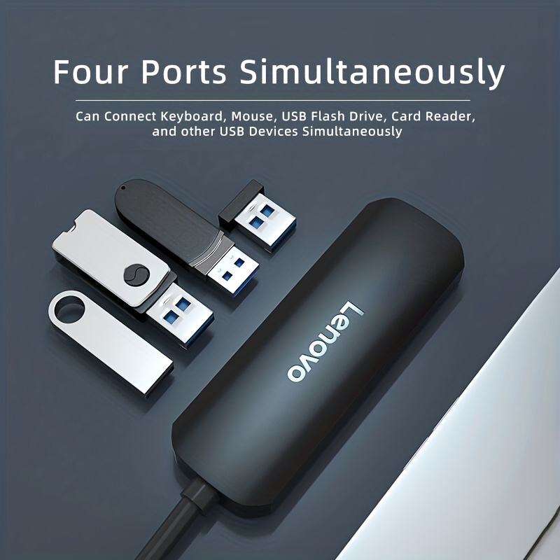 Lenovo ThinkPlus USB Expander Multi-interface Converter Plug Multi-port Typec Expansion Dock Hub Splitter Expansion Dock
