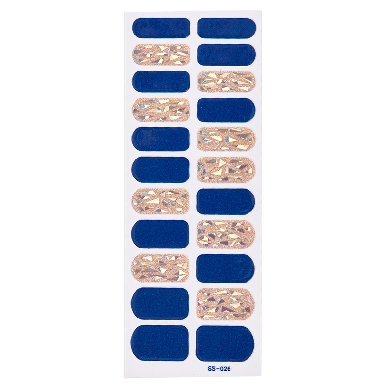 3 sheets European American, and Japanese gilded 3D laser nail stickers with colored Christmas letter nail stickers fully applied