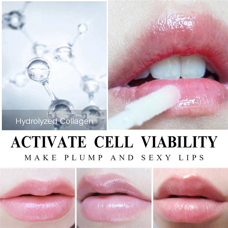 nstant Volumising Lip Plumper Oil Collagen Lip Gloss Moisturizer Repair Lip Extreme Volume Essence Lips Enhancer Cosmetics