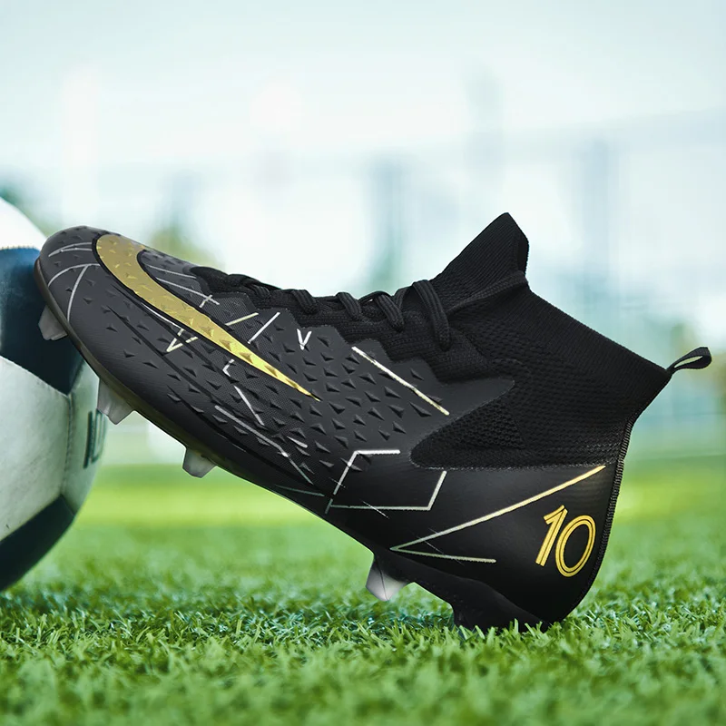 Men Football Boots Outdoor Soccer Shoes Comfortable Superfly Indoor Futsal Breathable Training Shoes Drop Shipping