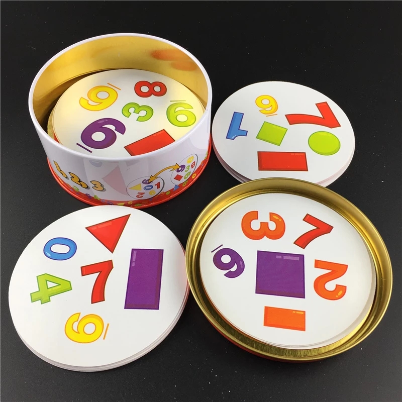 83mm Dobble kid yellow box Spot It game card Basic English Version on Road Holidays dobble Game