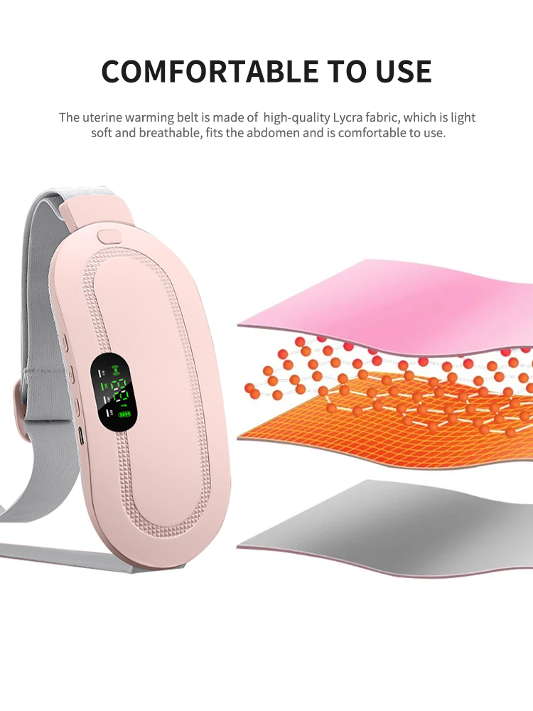 Waist Massager, Heated And Soothing, Intelligent Vibration Massage, Abdominal Belt, Warm Palace Treasure