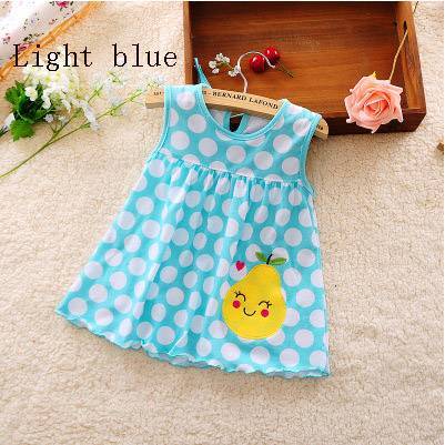 0-1 Year Old Baby L Dress Dress Skirt Female Flower Cotton Embroidery Princess Skirt