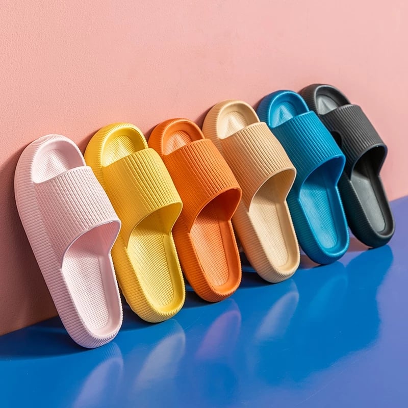 Home Slippers Summers Thick Platform Womens Sandals Indoor Bathroom Anti-slip Slides Ladies men's Shoes mules Dropshipping