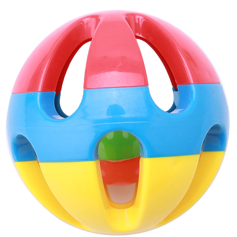 2pcs Baby Toy Fun Little Loud Jingle Ball Ring Develop Baby Intelligence,Training Grasping Ability Rattles Baby Toys 0-12 Months