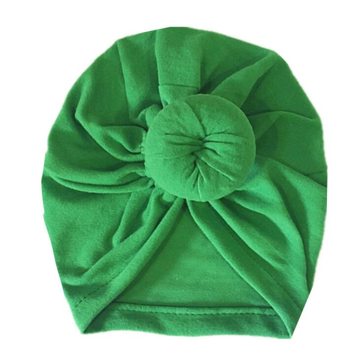 New Baby Articles Children's Headscarves Hats Babies Pure color Knotted Indian Headgear Caps
