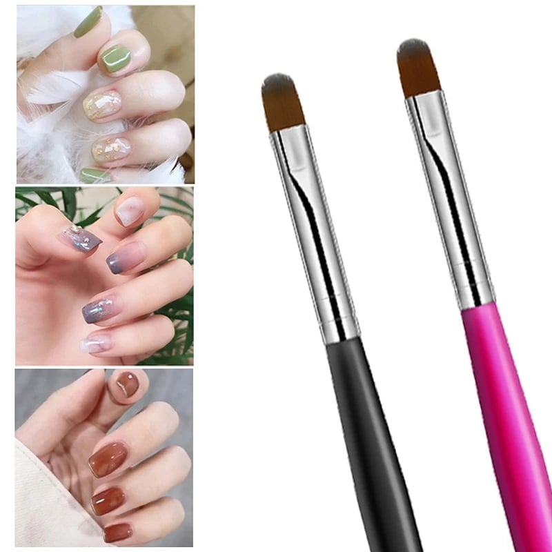 1Pcs Nail Art Black Handle Pattern Painting Brush Acrylic UV Gel Extension Coating Drawing Pen DIY Manicure Tool