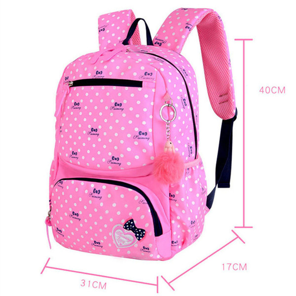 3 Pieces / Set of Printed School Bags Fashionable Children Backpacks Girls Students School Bags