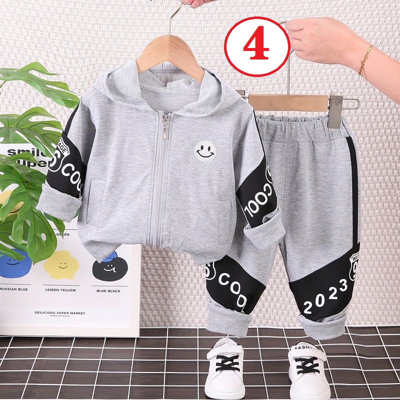 new Baby autumn clothes set boys spring and autumn foreign style two-piece set 0-1-5 years old should be children's tide clothes