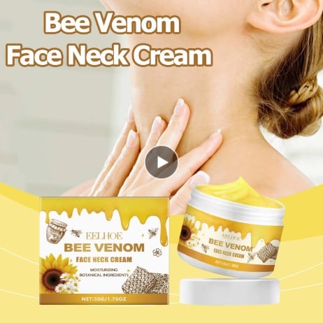 Bee Venom Lifting Neck Cream Deep Moisturizing Face Repair Skin Barrier Smooth Hydrated Skin Firming Tightening Cream 50g
