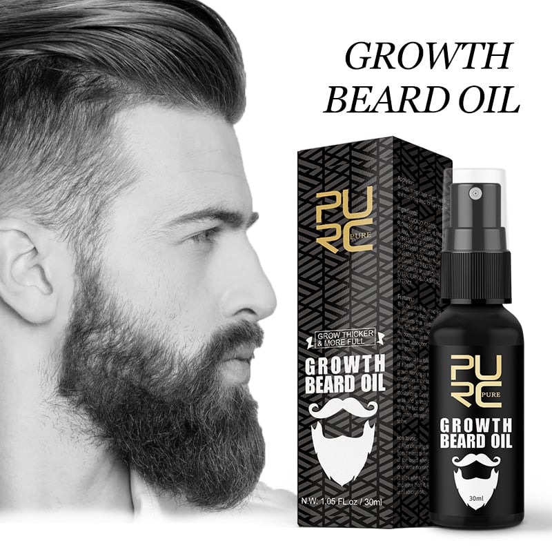 Beard Growth Oil Grow Beard Thicker & More Full Beard Oil For Mustache Beard Care Hair Growth 30ml