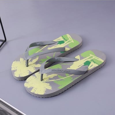 new color striped flip flops beach shoes men's EVA slippers home shoes domestic export XS055