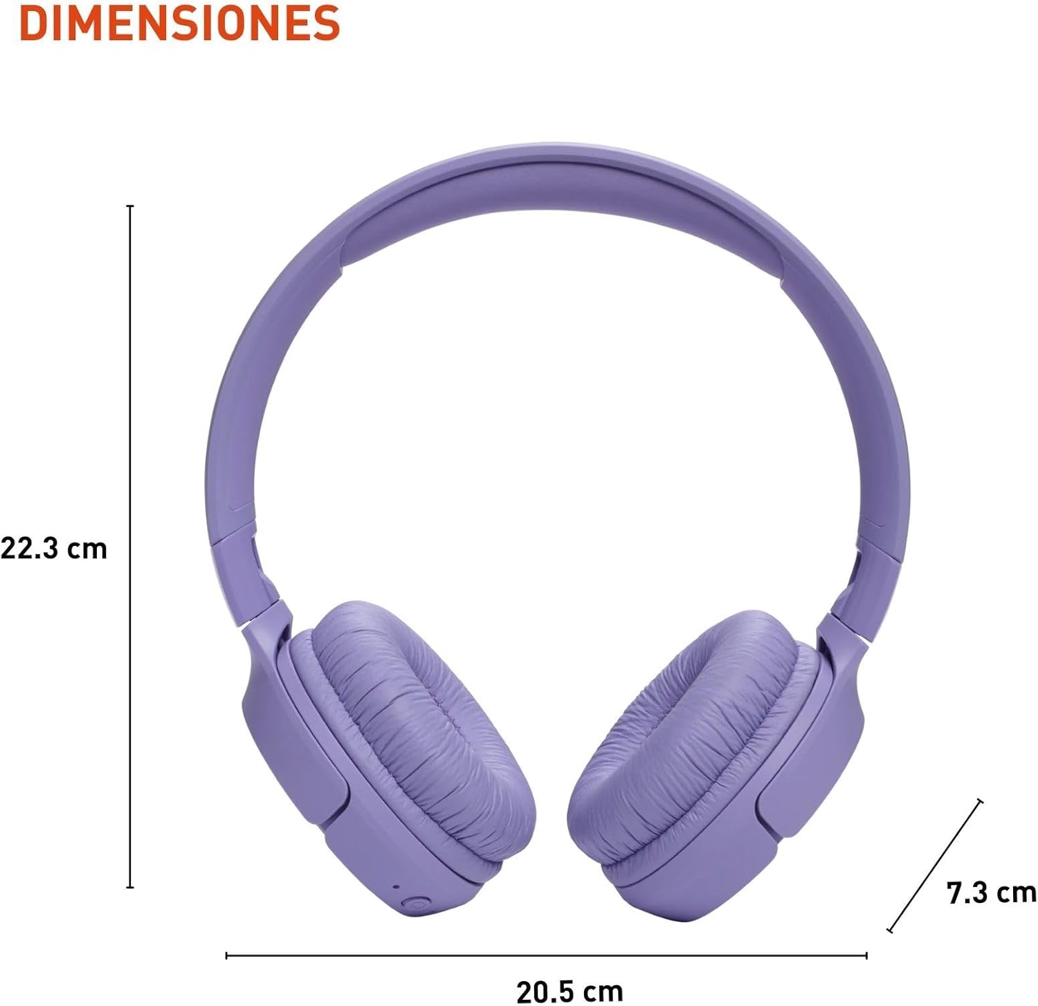 JBL Tune 520BT - Wireless On-Ear Headphones, Up to 57H Battery Life and Speed Charge, Lightweight, Comfortable and Foldable Design, Hands-Free Calls w