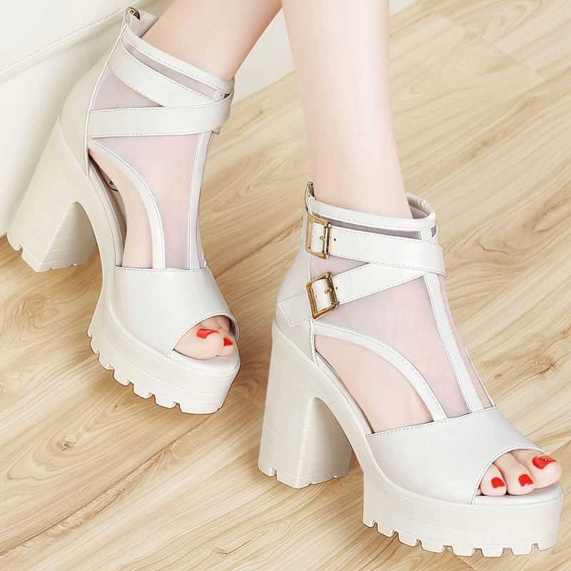 New Women's Thick Heel Waterproof Platform Sandals
