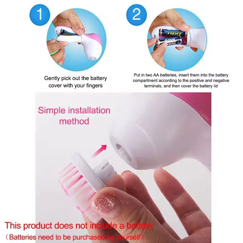 5 In 1 Electric Facial Cleaner Face Skin Care Brush