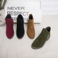 Martin boots, women's boots, frosted skin, new ladies, women's shoes, flat bottomed shoes, and women's boots