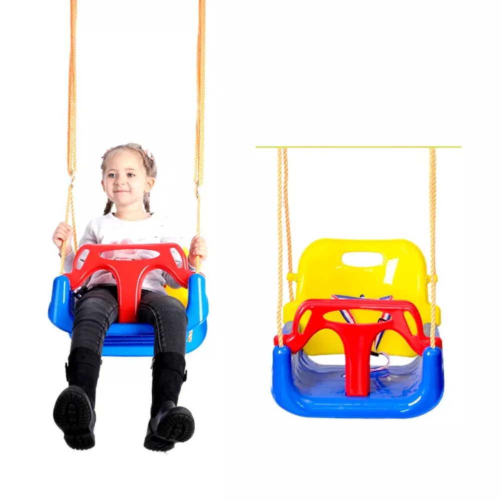 Baby Boy Girl Safety Swing Indoor Adjustable Bucket Baby Swing Seat With Seat Belt Kids Outdoor Yard Play Children's Swing Toy
