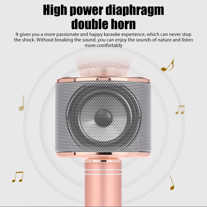 WS858 Wireless Bluetooth Microphone Kgebao Microphone Audio Integrated Home KTV