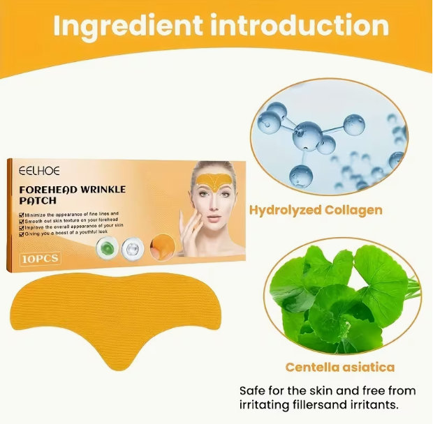Forehead wrinkle Patch Reduce Fine Lines Firming Smoothing Tighten forehead Collagen Gel Patch Skin Care Stickers for women