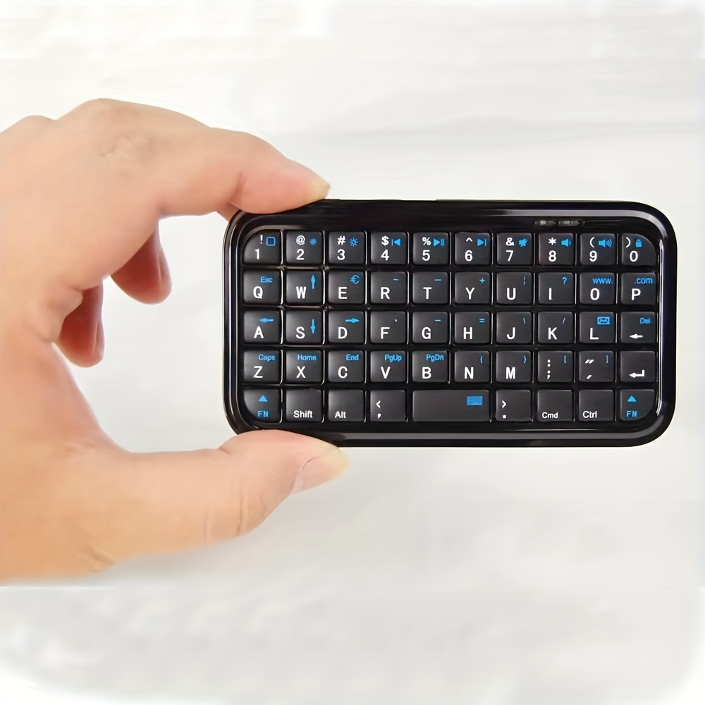 Bluetooth 3.0 Keyboard Rechargeable Mini Slim Travel Size Wireless Keypad Small Portable 49 Keys Keyboard for Tablets Smartphone