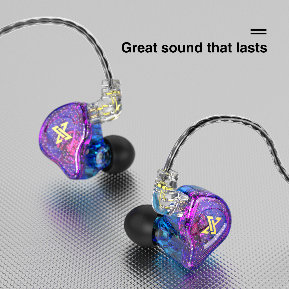 QKZ AK6 MAX Earphones 1DD Dynamic HIFI Bass Earbuds In Ear Monitor Headphones Monitor Sport Noise Cancelling Headset For iPhone
