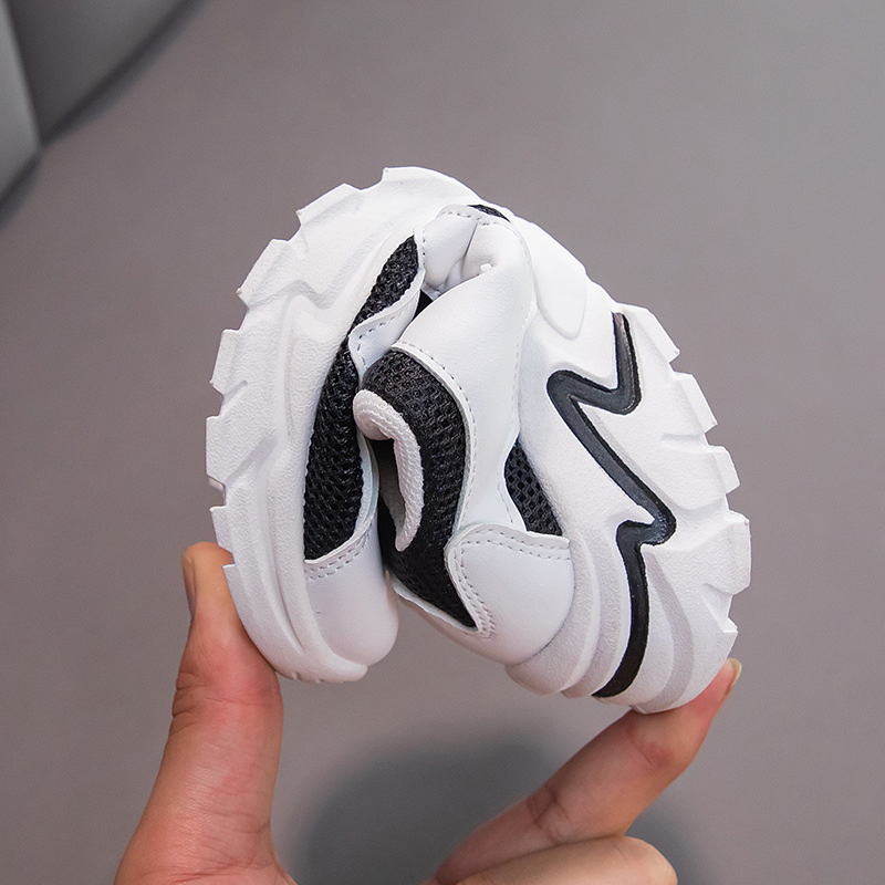 Rotary button Children's Shoes Leather Sports Sneakers Student Soft Soled Casual Shoes Kids Characteristic Simple