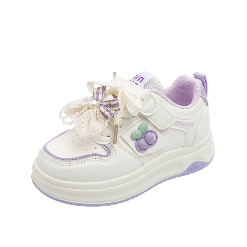 Children's board shoes, girls' sports shoes, spring 2026 new sweet anti slip soft sole casual children's shoes