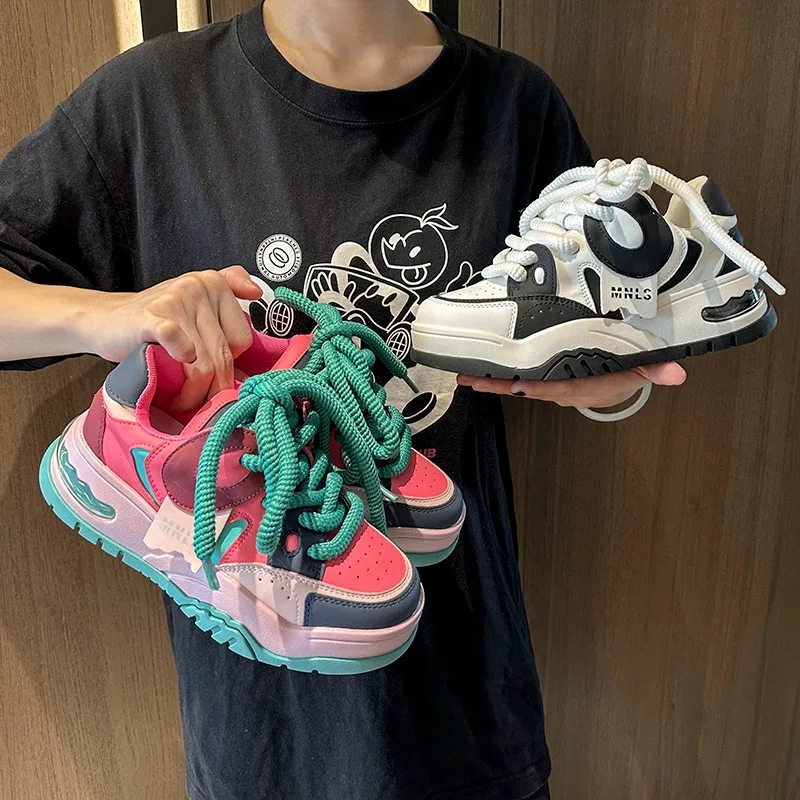 Summer Shoes Ladies Wedge Basket 2024 Round Toe Clogs Platform Casual Female Sneakers Sports New Cross Creepers Cross-tied Basic