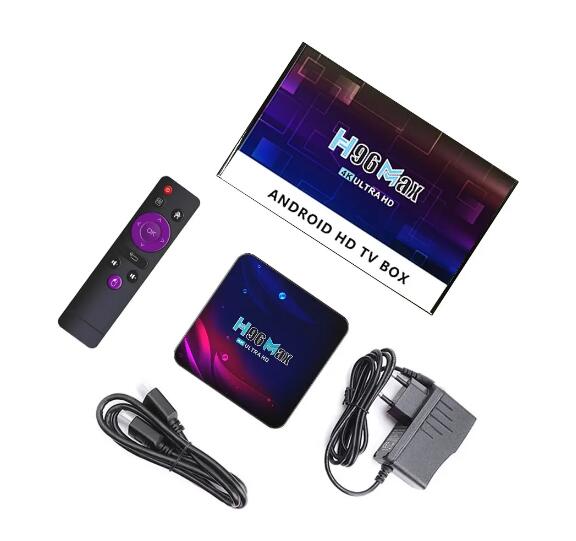 H96 Max V11 Smart TV BOX Android 11 4GB 64G RAM Rockchip 3318 4K Google 3D Video BT4.0 4K Media Player Set Top Box