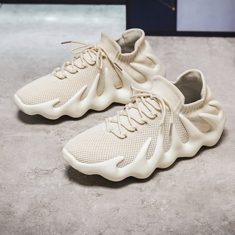 Octopus Women's Shoes Summer New Coconut Sports Casual Mesh Shoes Breathable Mesh Face Flying Weave Running Fashion Shoes