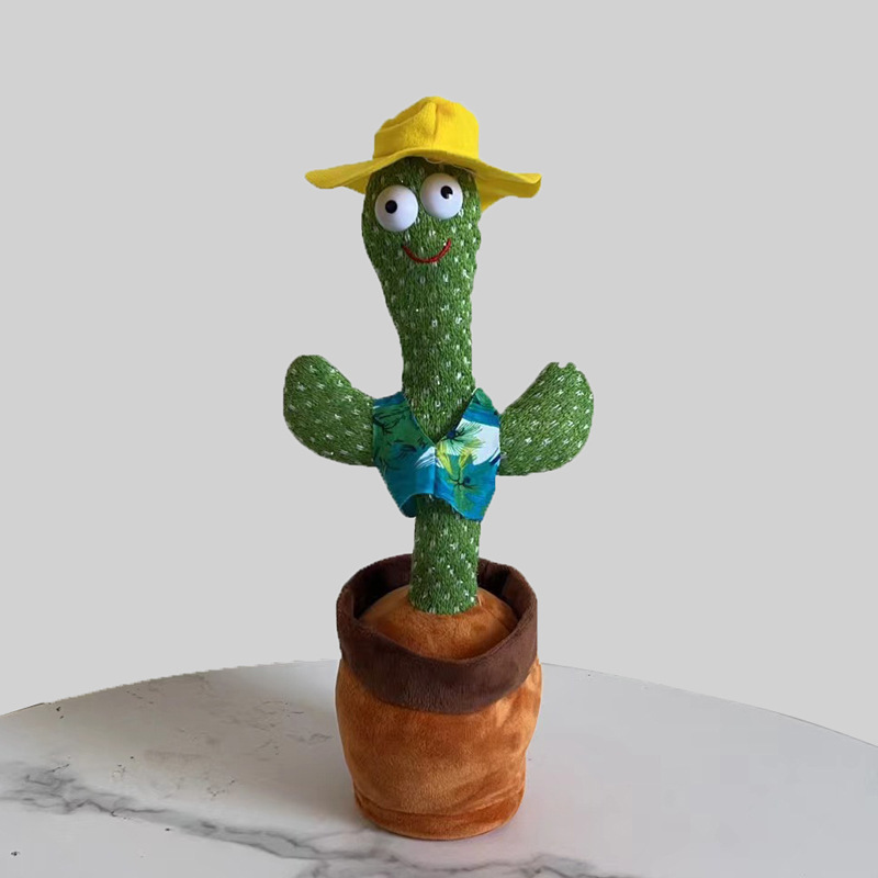 Lovely Talking Toy Dancing Cactus Doll Speak Talk Sound Record Repeat Toy Kawaii Cactus Toys Children Kids Education Toy Gift