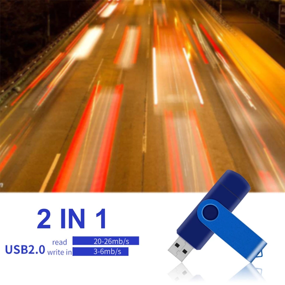 Metal Pen Drive 32GB Cle Usb Flash Drive 64GB 128GB Mini Pendrive 16GB Memoria Usb Stick 8GB Mobile Phone OTG Chiavetta Usb Gift