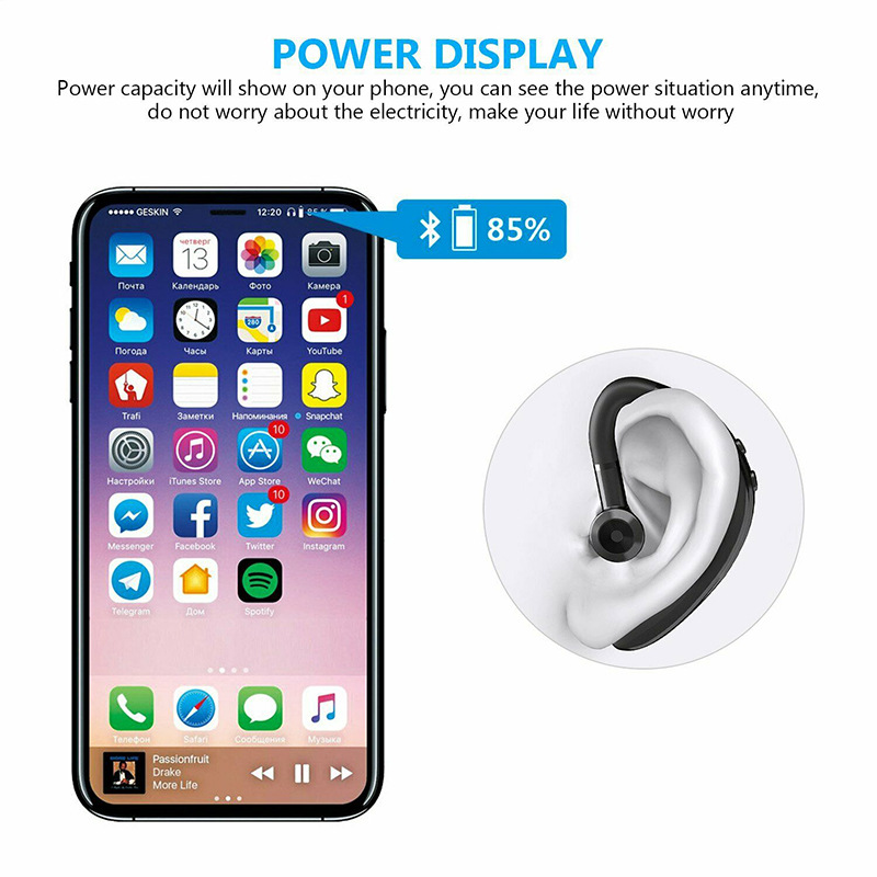 Wireless Bluetooth Headphones With Microphone hands-free Noise Cancelling Business Earphones Sports Headset for Smartphones