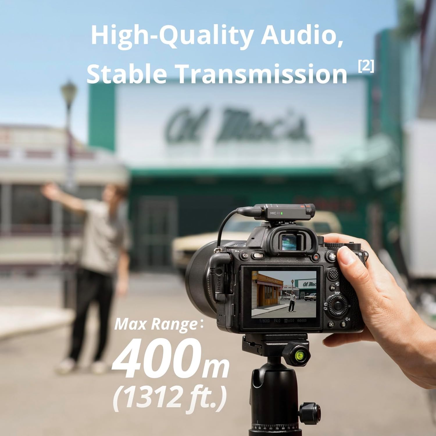 DJI Mic Mini (1 TX + 1 RX), Wireless Lavalier Microphone for iPhone/Camera/Android, Ultralight, Detail-Rich Audio, Noise Cancelling, Automatic Limitin