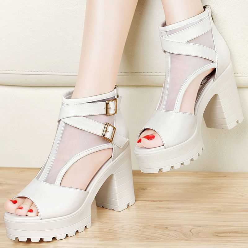New Women's Thick Heel Waterproof Platform Sandals