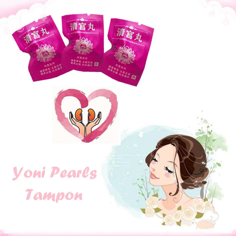 Natural Yoni Pearl Detox Tampons Vaginal Cleansing For Women Tampon Yoni Steam Clean Point Vaginal Treatment Tampons