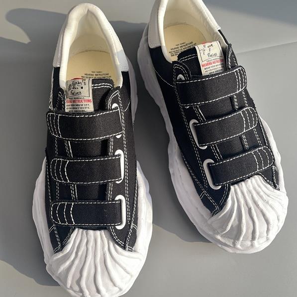 shell head magic tape mmy men's and women's thick sole height increasing dissolving canvas board shoes