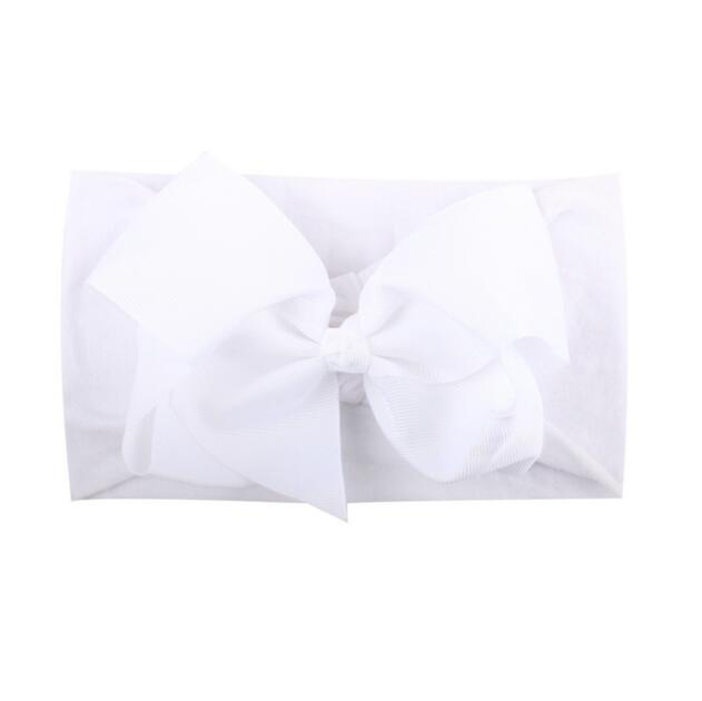 New bow-knot children's hair decoration baby's elastic soft nylon Hairband