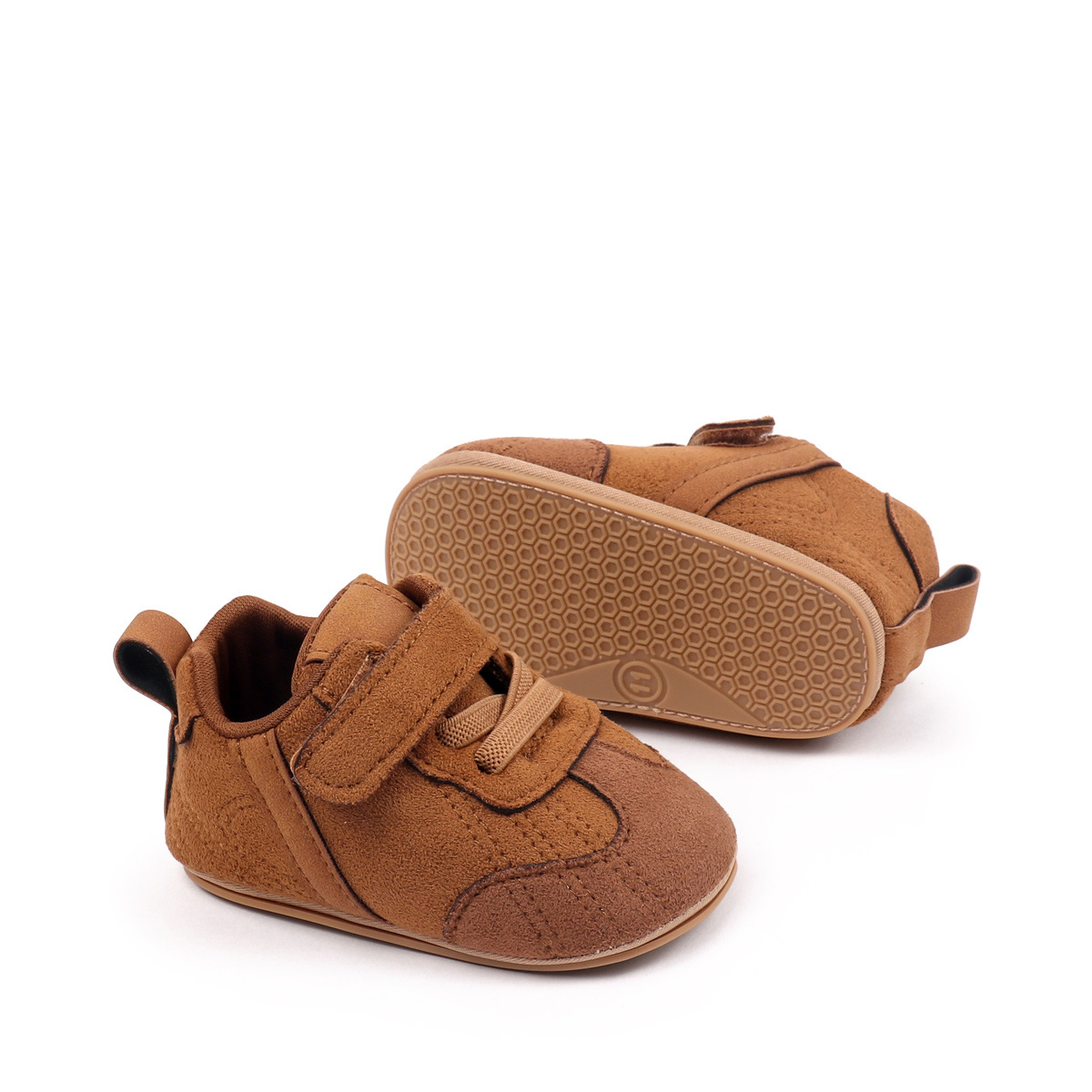 Spring Autumn Baby Unisex First Walking Indoor Outdoor Toddler Shoes With PU Leather And Soft PVC Sole For