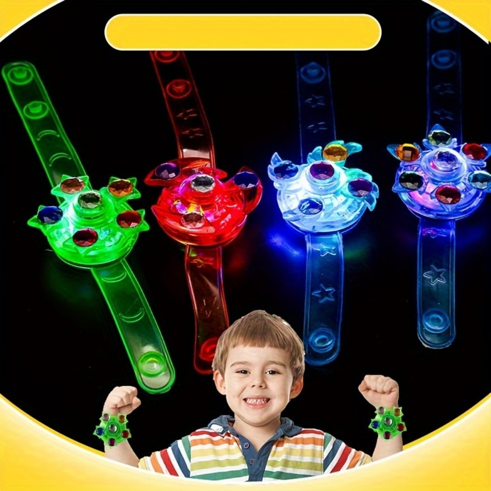 10 LED Luminous Fidget Spinner Bracelet, Kids Party Favor Gift Bag Filler Luminous Party Supplies Return Gift Carnival Gifts