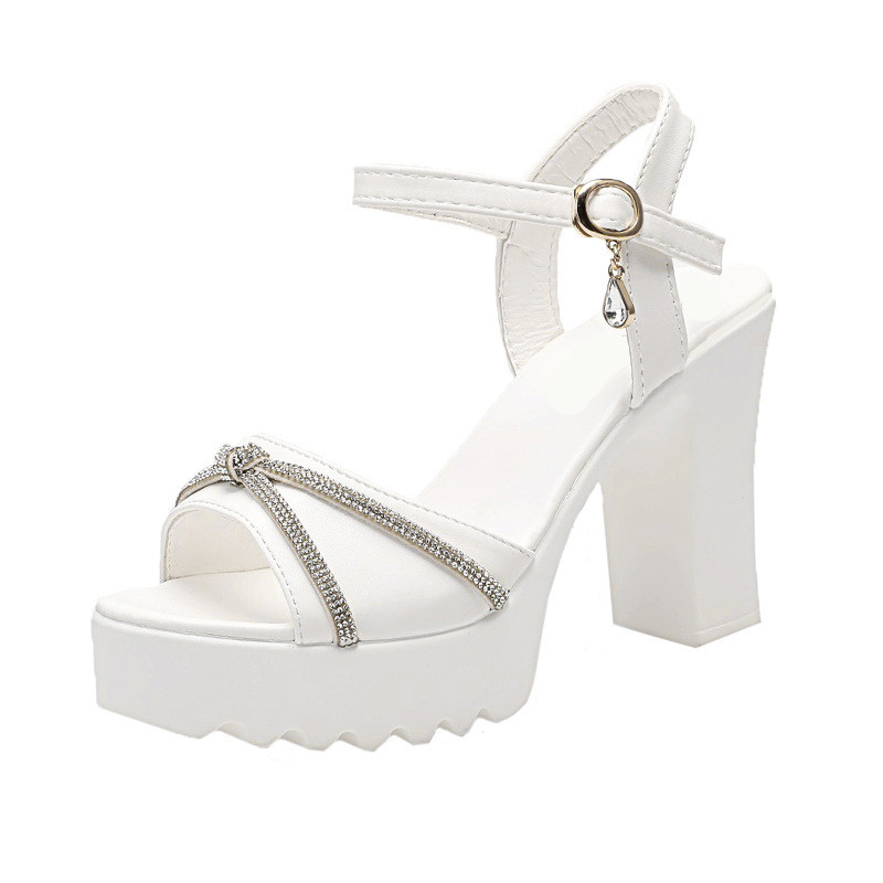 New High-heeled Sandals Summer for Women Soft Leather Comfortable Heightening Women's Shoes Party Femmes Sandales