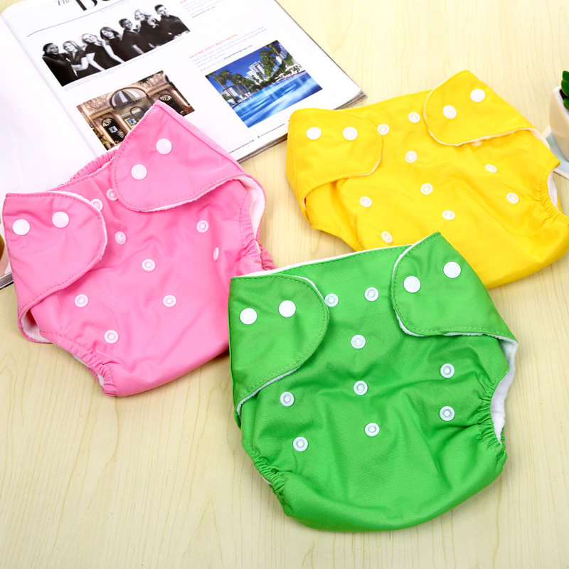 Baby Cloth Diaper Cover Waterproof Cartoon Fox Baby Washable Diapers Pocket Reusable Cloth Nappies