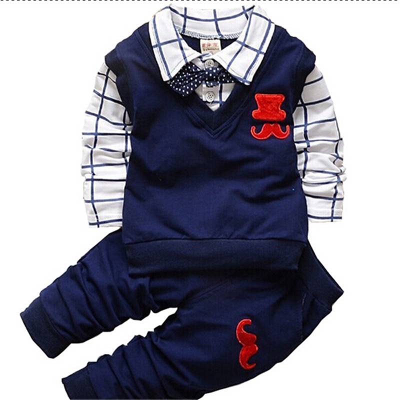 BibiCola spring autumn Baby Boy Clothes Set Children Clothing Sets Products Kids Clothes Baby Boys T-shirts+Pants 2PCS Tracksuit