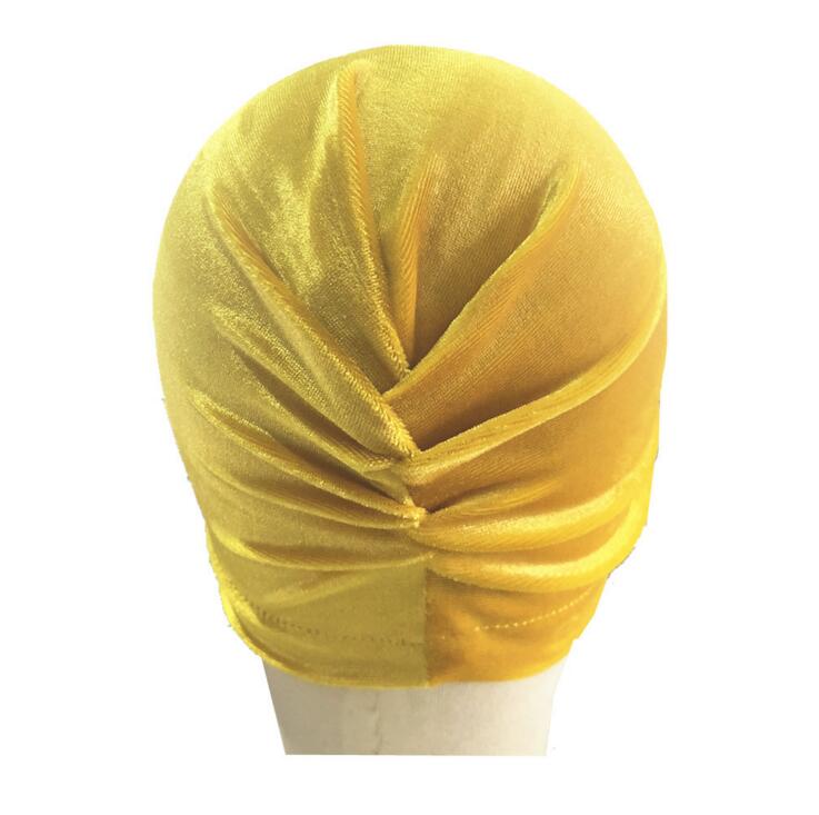 New Velvet Rabbit Ears Indian Hat Bandanas Baby Girls Kids Turban Headband Hair Head Band Wrap Accessories For Children Headwrap