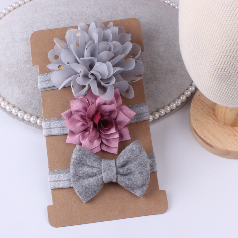 Children's baby hair band set, flower hair accessories, baby hair bands, hair clip headgear accessories