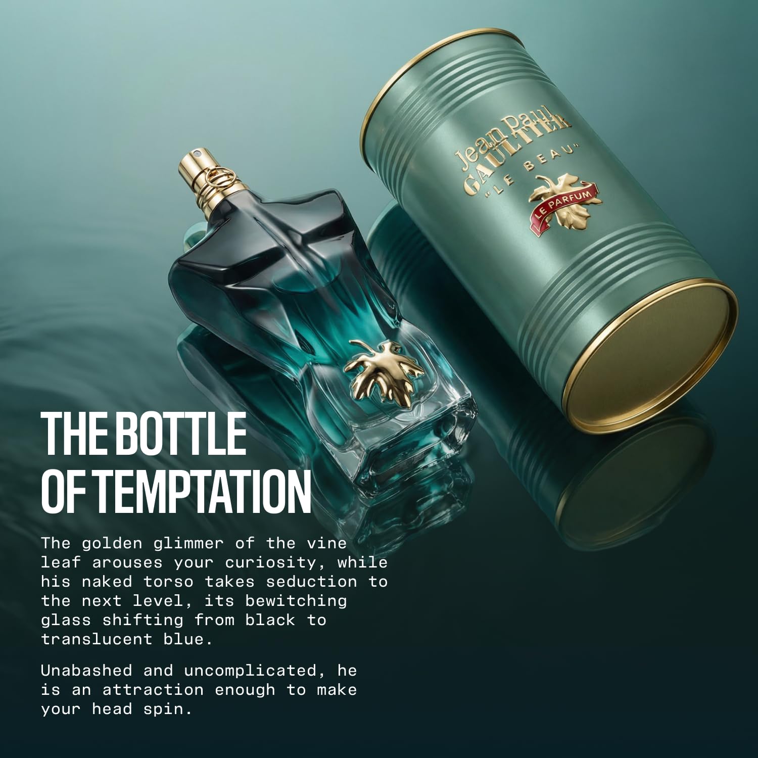Jean Paul Gaultier Le Beau Le Parfum Intense for Men - Long Lasting Woody Amber Mens Cologne Eau de Parfum with Coconut Wood, Tonka Bean & Sandalwood
