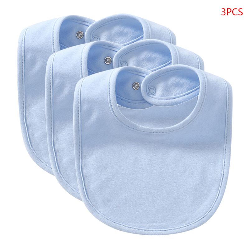 3Pcs Baby Bibs Cute Toddler Baby Saliva Towel Cotton Fit 0-3 Years Old Infant Burp Cloths Feeding Burp Cloth Scarf Toddler Bibs