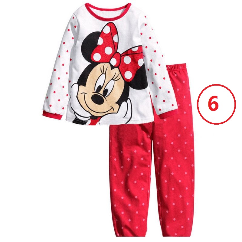 Children's wear new girls cartoon Minnie short sleeve fifth pants two pieces sets kids summer cotton suit